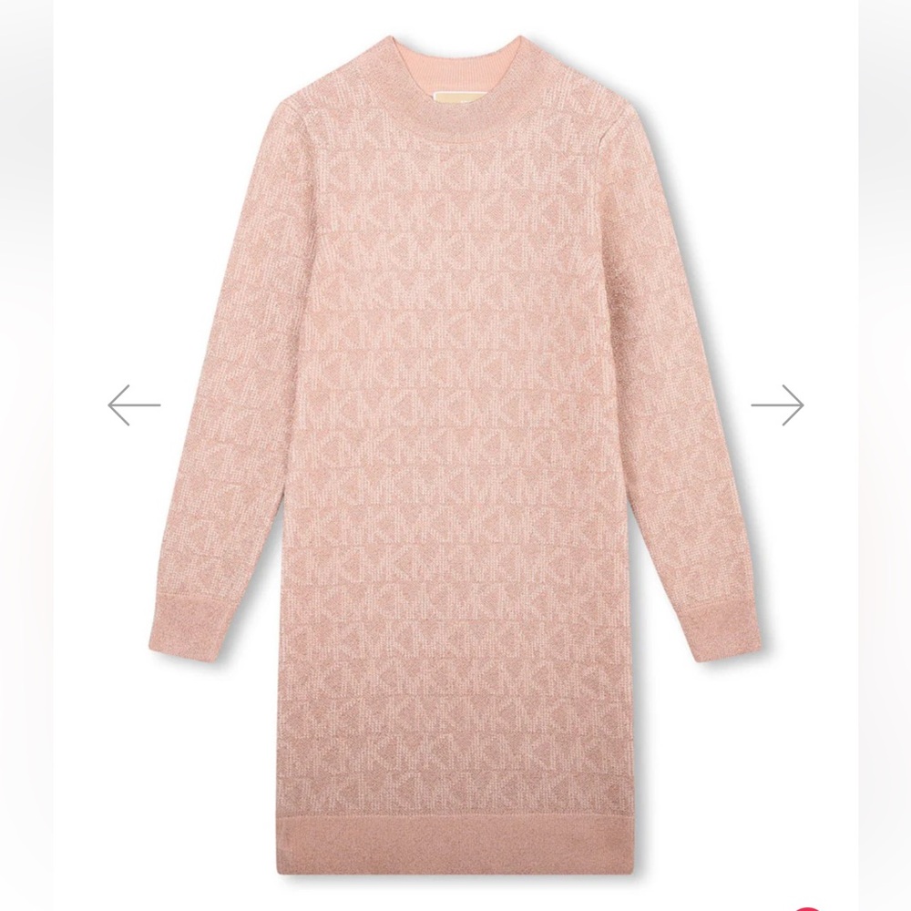 Michael Kors sparkle knit logo dress